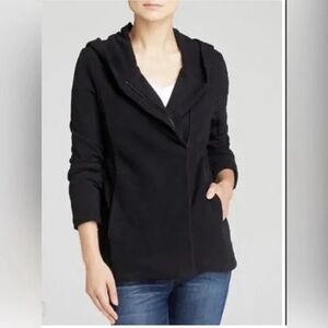 James Perse Estilo Asymmetrical Zip Up Hoodie size 3